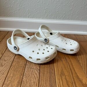 CROCS White Classic Clogs